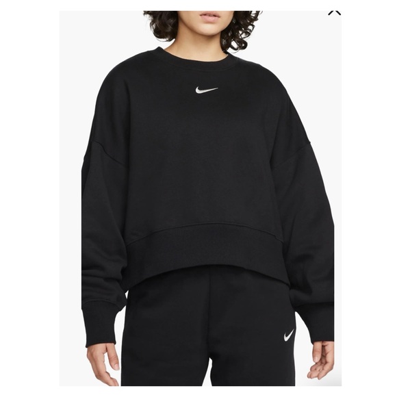 Nike Phoenix Fleece Oversized Pullover Sweatshirt Crew Neck NWT - Picture 2 of 11
